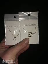 DOTIFI para las mujeres A-Z alfabeto carta colgante collares personalización collar de acero inoxidable Glamour joyas