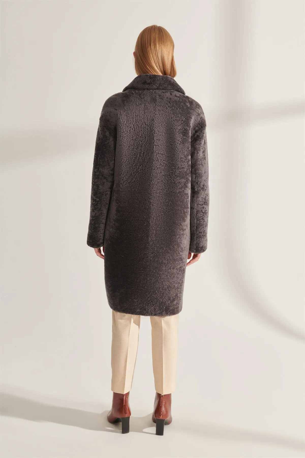 Genuine Fur Jackets Gray Genuine Leather Oversized Coats Women Winter Warm Waterproof Sheepskin Parkas Design New Street Fashion