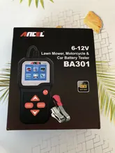 Ancel-probador de batería BA301 de 100 a 2000CCA para coche, comprobador de carga rápida de Circut, probador de batería de coche de 6V-12V