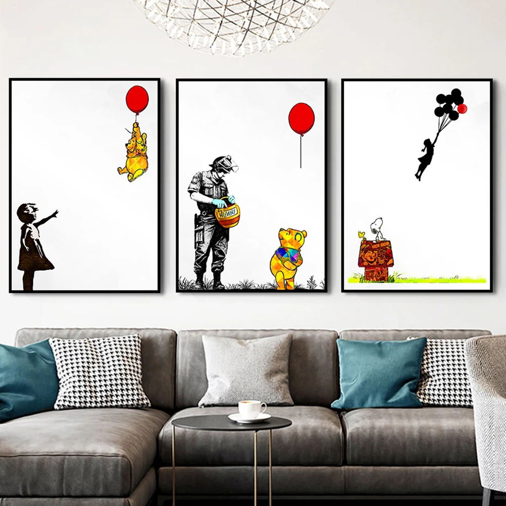 Winnie Pooh Canvas Painting Wall Painting Winnie Pooh Canvas