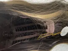 LOUIS FERRE-Peluca de cabello sintético para mujer afroamericana, cabellera artificial ondulado con flequillo, color marrón claro, fiesta de Cosplay, Alta Temperatura