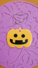 Reflector reflectante de monstruo de calabaza para Halloween, colgante de advertencia de seguridad, luz reflectante, llavero de reflexión, regalo para andar en bicicleta nocturna