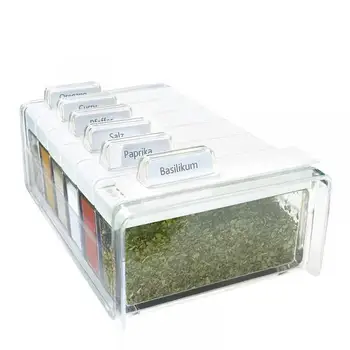 

EMSA SPICE BOX transparent, white 0.075L organizer for spices