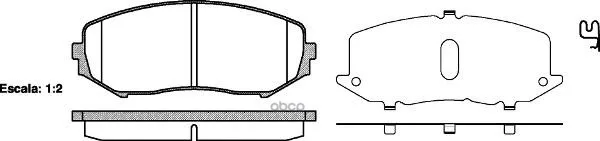 1225 02_[5520065j00]!Колодки Дисковые П Suzuki Grand Vitara 1.6vvt/2.0i Jlx/1.9ddis/2.0dlxi 06 Remsa 122502 Remsa арт. 122502