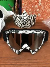 BOLLFO-Gafas de esquí para Snowboard, gafas de esquí para nieve, a prueba de viento, gafas de vidrio para Motocross con filtro para la boca