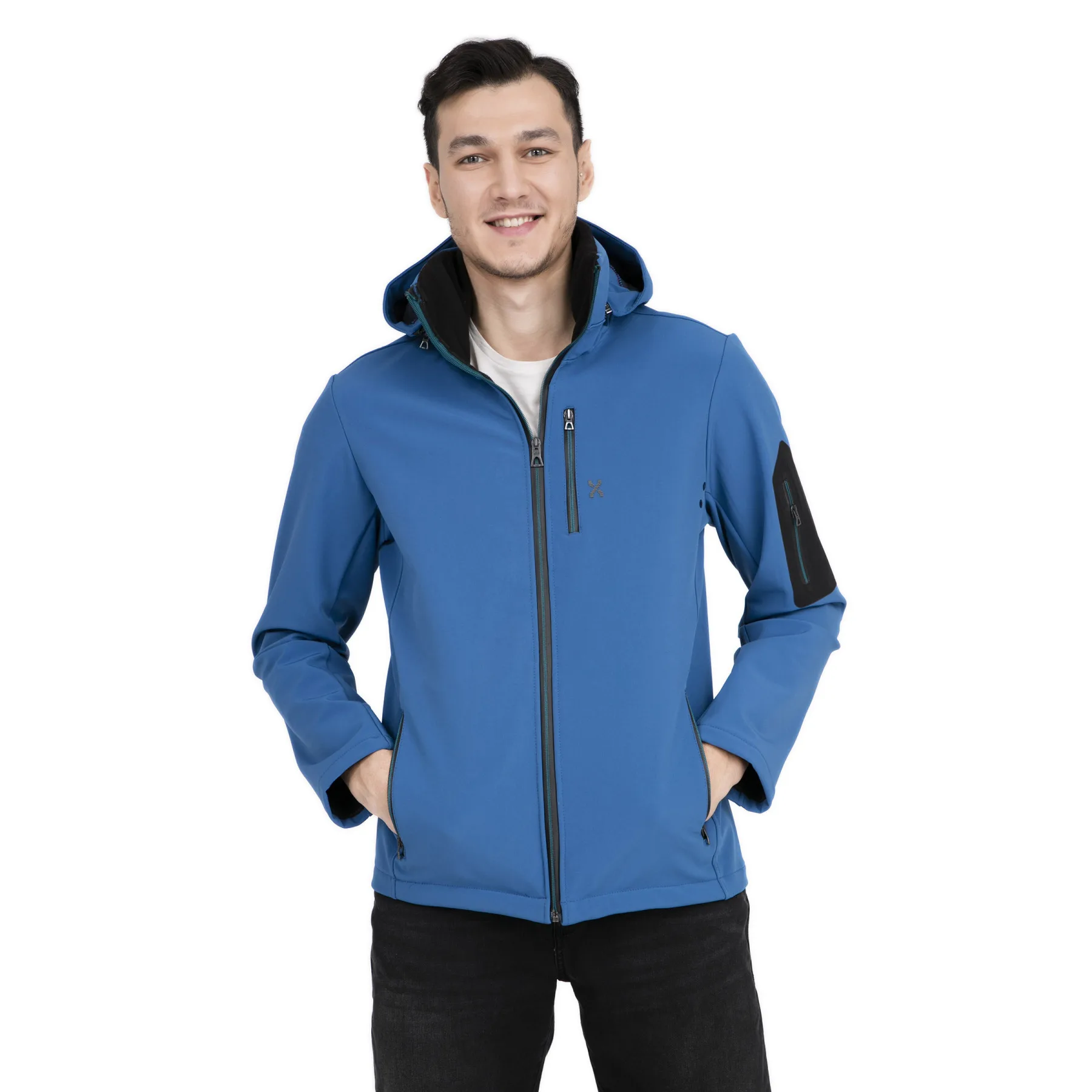 Синий EXUMA SOFTSHELL Мужское пальто 271161 - Цвет: Синий