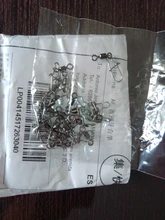 20 piezas pike pesca accesorios horóscopo Pin conector rodamiento rodante giratorio de resorte de acero inoxidable señuelo para anzuelo gira abordar