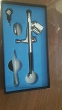 Pluma de aerógrafo de doble acción de 0,2-0,5mm, PISTOLA DE PULVERIZACIÓN con cepillo de aire, pluma pulverizadora para arte de uñas/tatuajes corporales