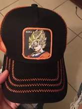 Gorra de malla con estampado de Dragon Ball para hombre y mujer, gorro de malla con estampado de Anime, Estilos de dibujos animados, Snapback, Gorra de béisbol de algodón Hip Hop, unisex