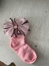 Calcetines cortos de encaje para bebé recién nacido, para niña, con lazo de invierno, de algodón, de princesa, moda para niña, ropa de 1, 2, 3, 4, 5, 6, 7 y 8