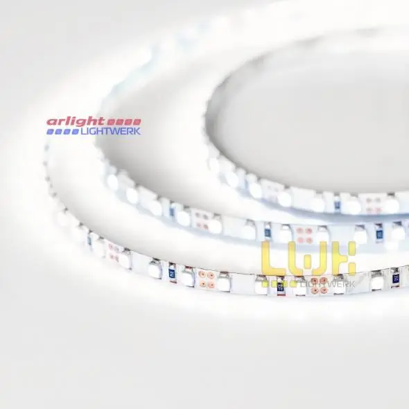 Светодиодная лента RT 2-5000 24V White5500 5mm 2x (3528, 600 LED, LUX) 5 м Arlight 024106(B) Светодиодная лента RT 2-5000 24V White5500 5mm 2x (3528, 600 LED, LUX) 5 м Arlight 024106(B)