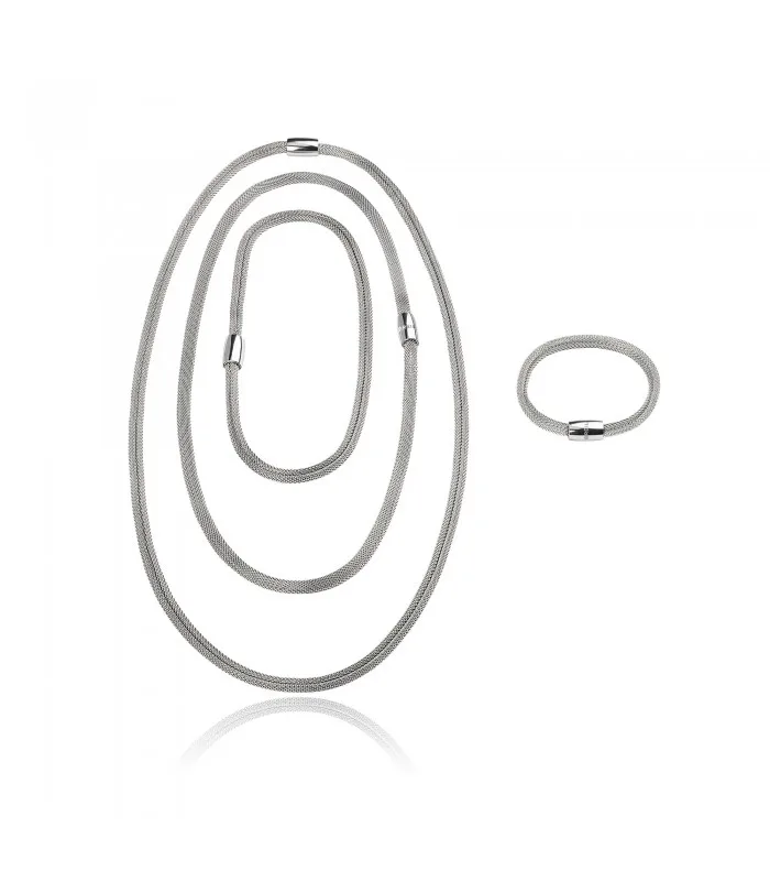 Breil TJ2840 necklace woman New Snake Soft 200cm steel