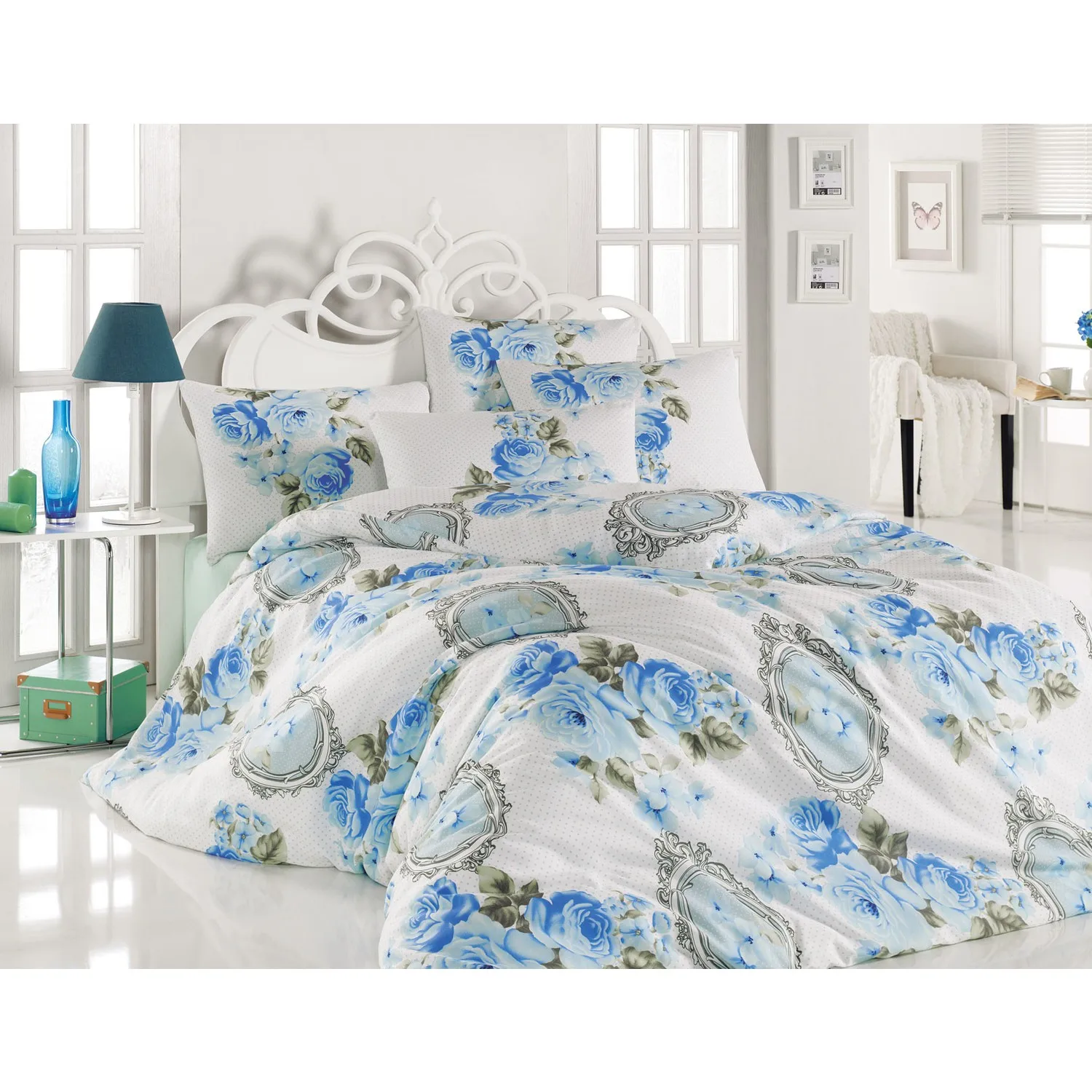 

Cotton Life Double Duvet Cover Set Clara Blue 200X220 cm
