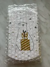 Gift-Bags Boxes Guests-Packaging Merry-Christmas Deer Candy Stickers No Party with Snowflakes
