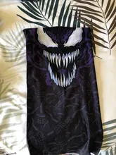 Máscara transpirable para Hombre, Bandana Venom, para cuello polaina, Cara de ciclista, Bufanda de senderismo, diadema, pasamontañas de verano