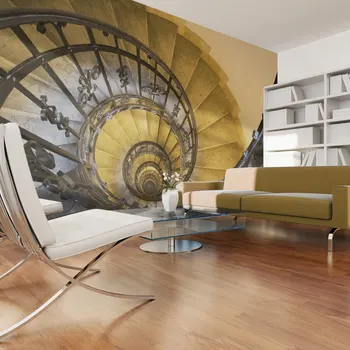 

Wall mural-Stone steps in ancient tower - 250x193 cm