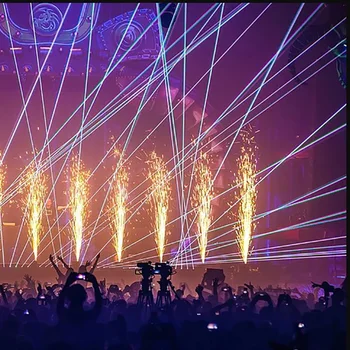 

3pcs Indoor Stage effects Cold Sparkular Firework Machine for Wedding Christmas Party Stage use with carton packing