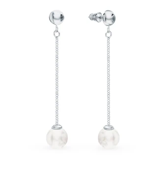 

Silver earrings with pearls sunlight sample 925