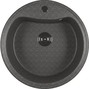 

Kitchen sink mixline ml-gm09 49 х49 dark gray 309 (4620031446415)