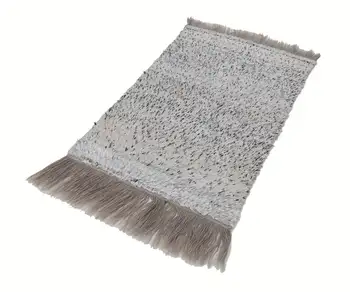 

90x146 Cm White Handmade Vintage Tulu Rug-3x5 Ft