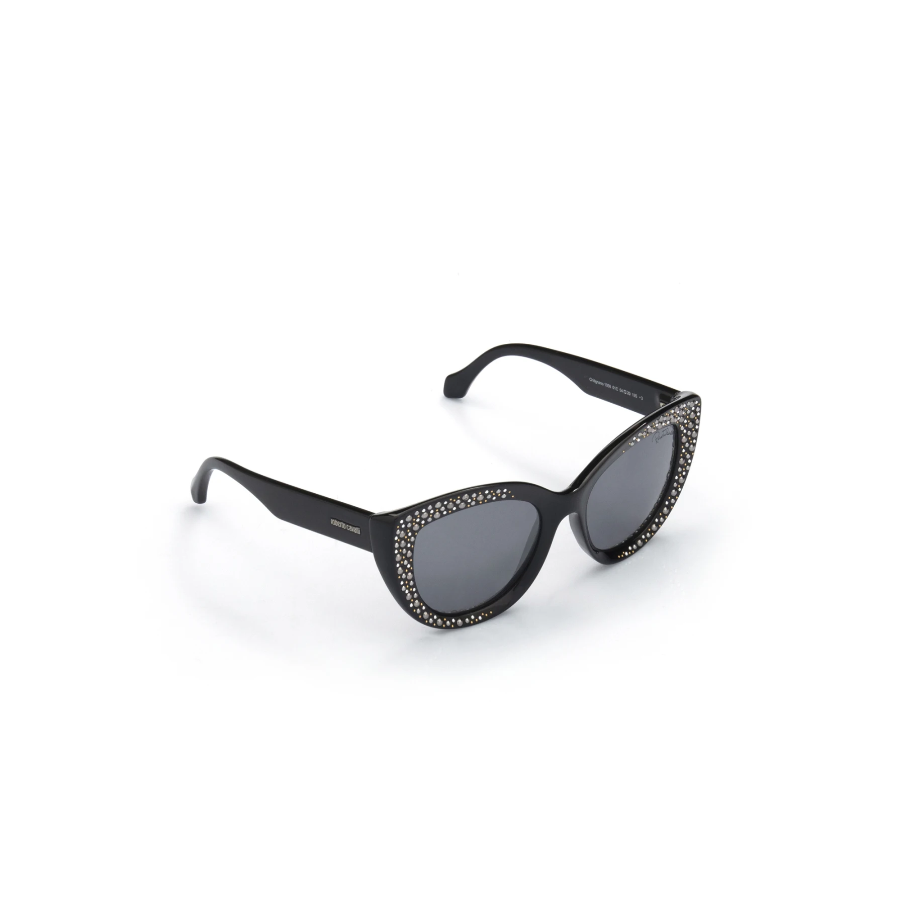 

Women's sunglasses rc 1050 01c bone black organic butterfly cat eye 54-20-135 roberto cavalli