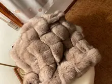 Vest Jacket Real-Fur-Coat Natural Winter Fashion Womens High-Quality Luxurious Fox-Fur