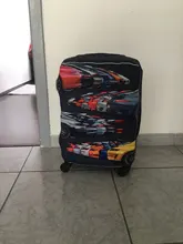 Qihere-funda protectora para maleta de viaje con dibujos animados para coche, accesorio de equipaje elástico, antipolvo, 18-32 pulgadas