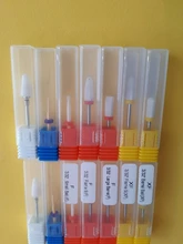 Brocas de cerámica afiladas para uñas, 1 Uds., fresas giratorias para manicura, utensilios eléctricos de pedicura, accesorios para uñas