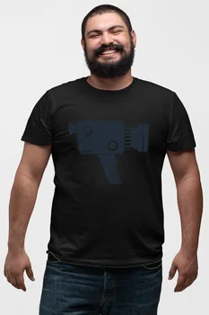 

Angemiel Wear Cinema Camera Black Men 'S Cotton Big Size T-Shirt