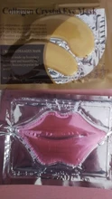 Mascarilla de colágeno para ojos, 10P, cristal dorado, regalo, 5P, parches de ojos para el cuidado de los ojos, antiarrugas, color negro