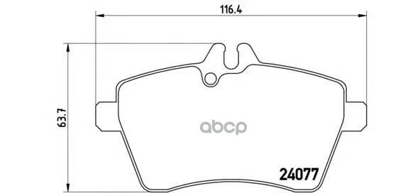 Колодки Торм. Fr Mb A(W169) B(W245) Brembo P50056 Brembo арт. P50056