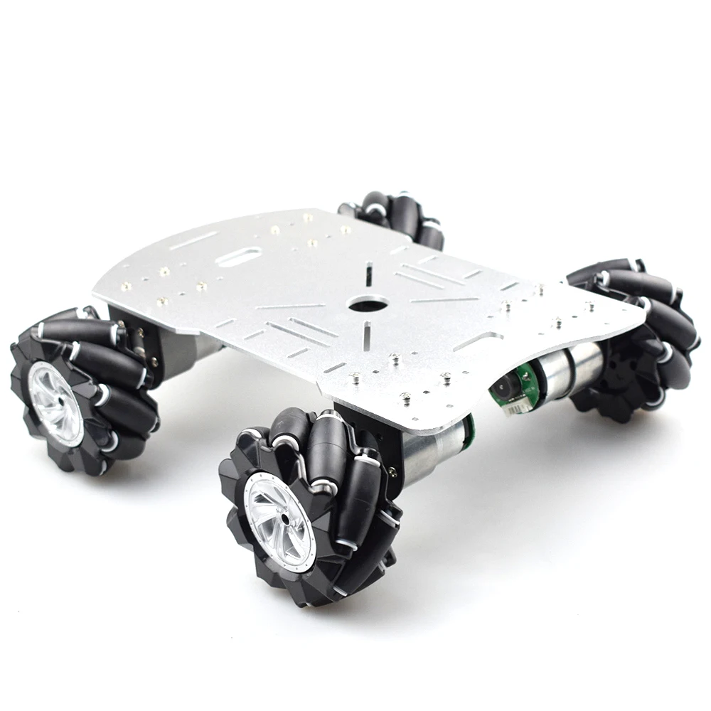Moebius 4WD 80 мм Mecanum колеса робот шасси автомобиля комплект с блоком питания
