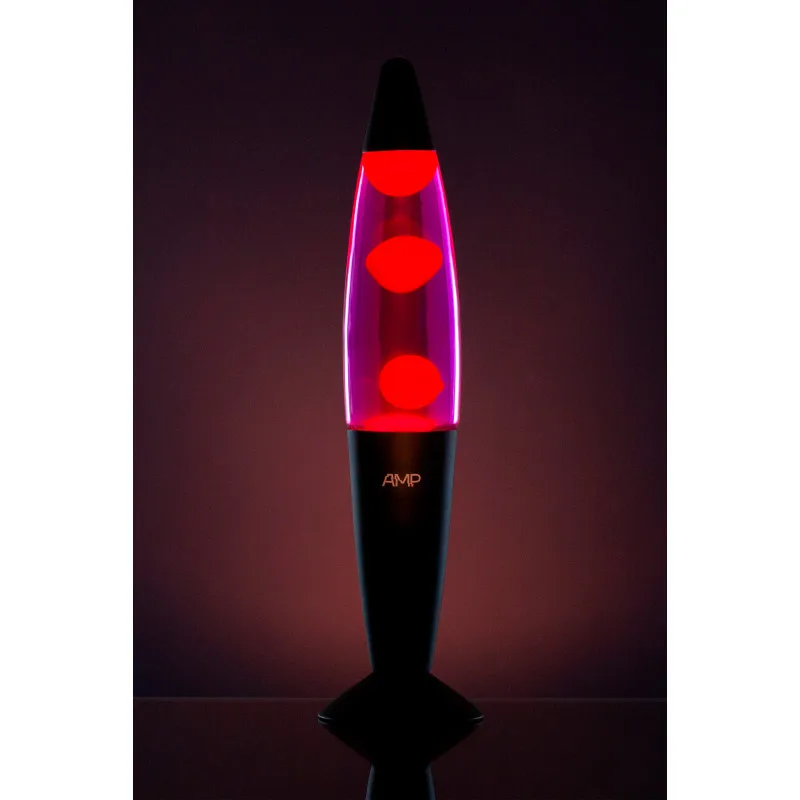 Лава лампа Amperia Rocket Красная/Фиолетовая(35 см