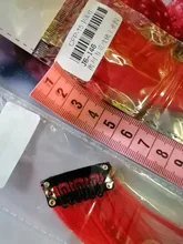 Lupu-extensiones de cabello sintético para mujer, extensiones largas y rectas de color arcoíris, resistentes al calor