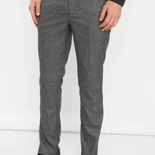 Дефакто осень весна мужские формальные брюки серебристо серый бизнес карманные декоры длинные брюки мужские Trousers-J3248AZ18AU-J3248AZ18AU