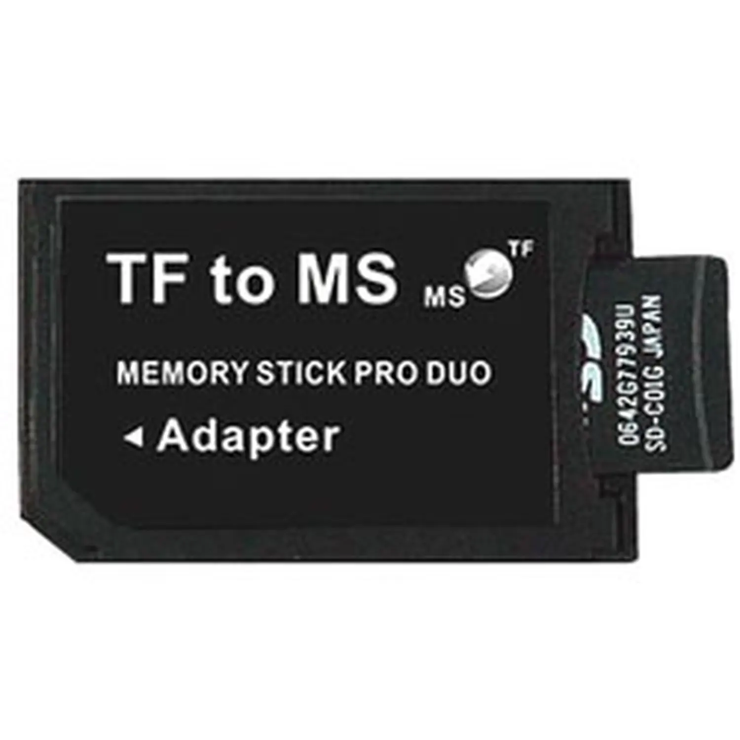 MicroSD/MicroSDHC card converter to Memory Stick Pro Duo (PSP compatible) |