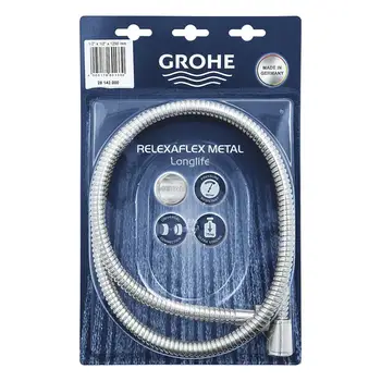 

Душевой шланг GROHE Relexaflex Metal Longlife, 1250 мм, хром (28142000)