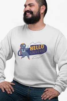

Angemiel Wear Hello Universe White Men 'S Sweatshirt
