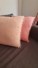 Cushion-Cover Pillow-Case Decorative Pompomes 50x50cm Sofa Lace New-Arrival