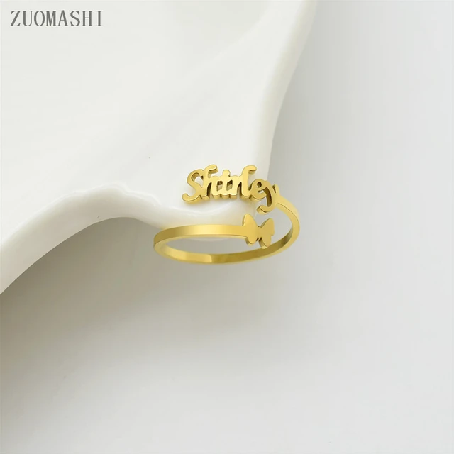 MEENAZ Stylish Jewellery Valentine Latest American diamond Adjustable Love  Heart Gold Initial Letter Name Alphabet S Rings for women girls girlfriend  Men Boys couples lovers design -FR-M690 : Amazon.in: Fashion