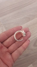 FDLK-Anillo de leopardo con incrustaciones de cristal para mujer, sortija Unisex con personalidad, regalo de joyas de fiesta