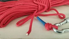Cuerda de escalada en roca para exteriores, cordón de supervivencia de 20 metros, 6/8MM, accesorios de nailon, cuerda de seguridad de rescate
