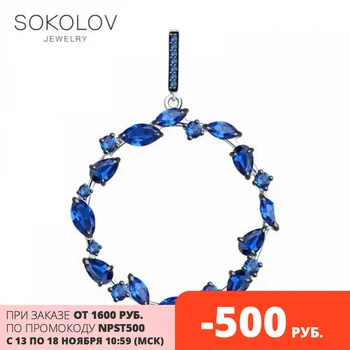 

SOKOLOV suspension of silver with fianitami fashion jewelry 925 women's/men's, male/female, women's male, pendants for neck women