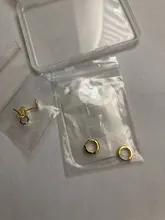 CANNER delicado 925 pendientes tipo botón de plata fina para las mujeres pequeño redondo círculo pendientes 2019 señora chica coreana pendientes regalos H40