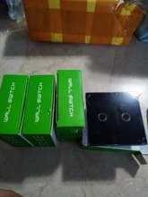 Interruptor de luz táctil de pared estándar de la UE, toma de corriente de pared, Sensor, Panel de cristal blanco, con retroiluminación LED, AC220V