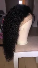 Cynosure-pelucas de cabello humano con encaje frontal para mujeres negras, Remy, rizado, brasileño, prearrancado, cierre de encaje, 13x4/13x6