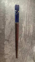Wooden Chopsticks Cherry Tableware Long Vanzlife No-Slip Pointed Creative