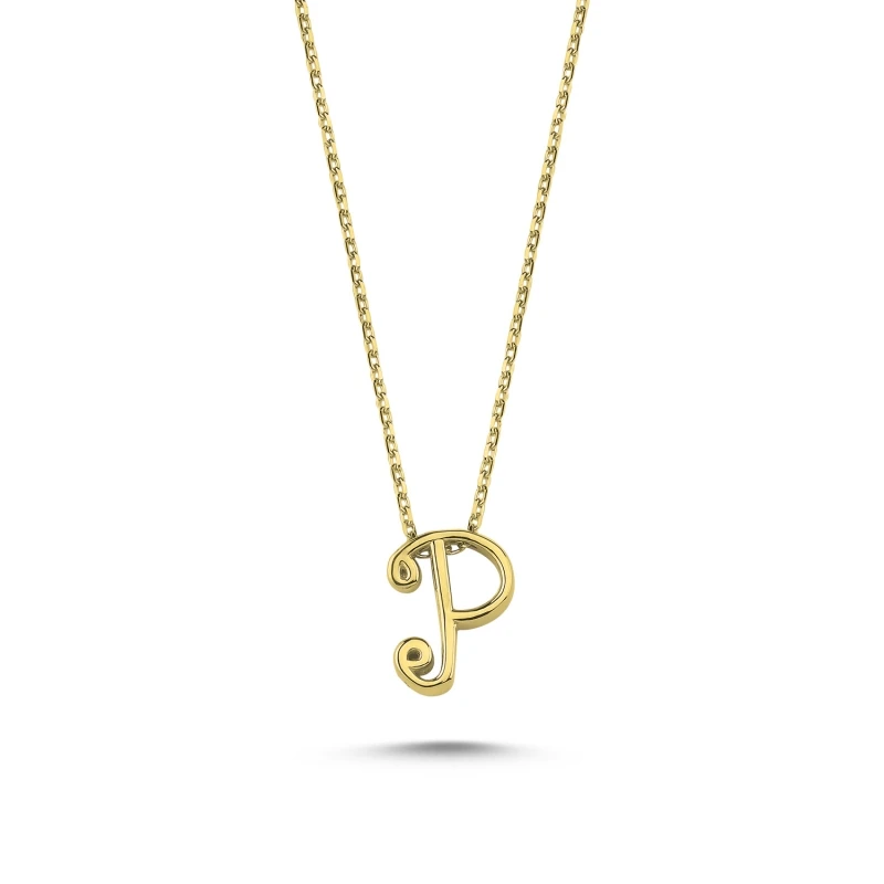 

Silver 925 Sterling-P-Letter Ghost Pendant