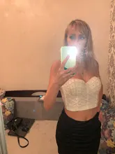 Camisole Top Corset Crop-Top Slim High-Waist Gothic Sexy Women Solid Fashion Commute