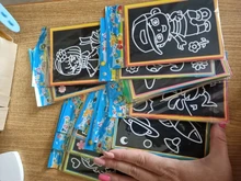 20 piezas de dibujo creativo para niños, juguete educativo para aprendizaje temprano, arte mágico para rascar, bloc para dibujo de arena, tarjetas de pintura, regalos GYH